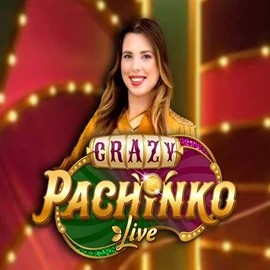 Crazy Pachinko online game logo by Evolution on tiptop-casino.org
